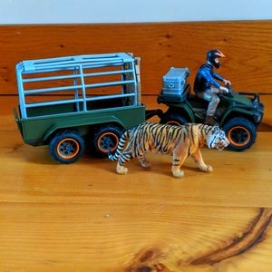Schleich Quad Bike w/Trailer & Ranger